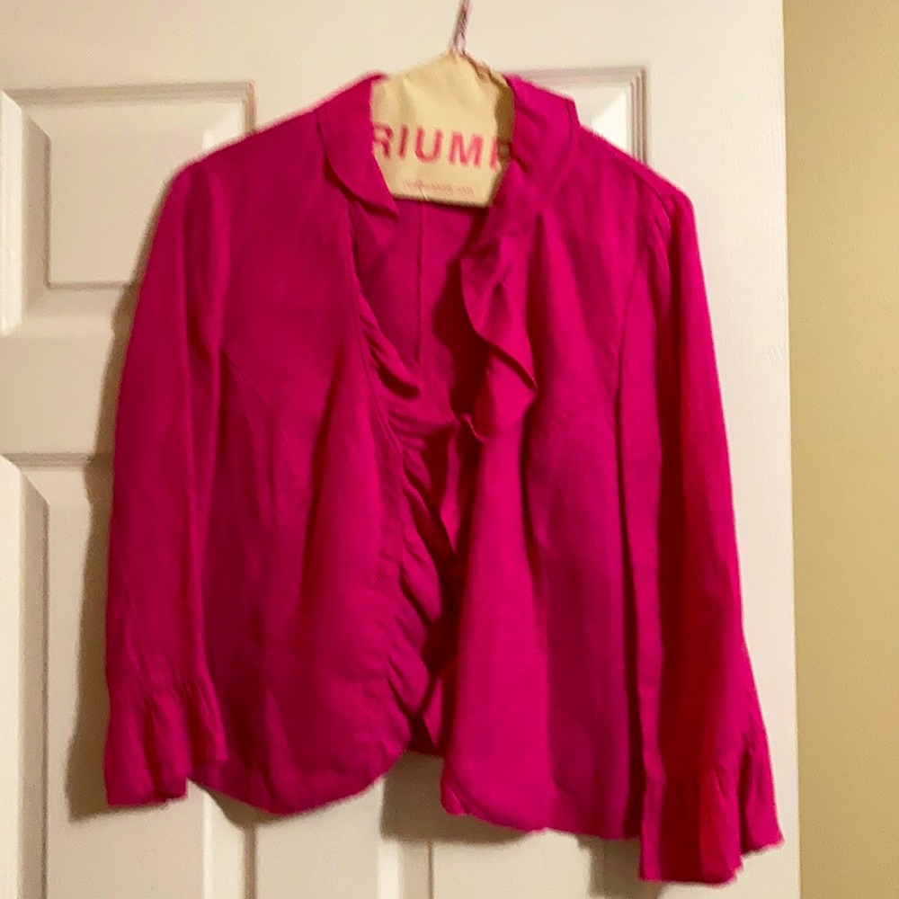 Women short linen-like jacket